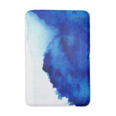 Tapis De Bain Aquarelle Orient Accent bleu (Devant (Vertical))