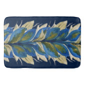 Tapis De Bain Aquarelle Peacock Flowers Peacock Peint à la main (Devant)