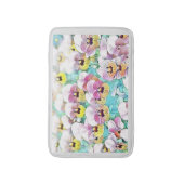 Tapis De Bain Aquarelle peinte de panneaux blancs jaune rose (Devant (Vertical))