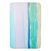 Tapis De Bain Aquarelle Plage Scène 1 (devant Vertical)