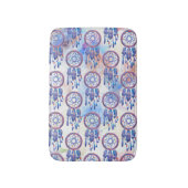 Tapis De Bain Aquarelle rose bleu Dreamcatcher Moderne Boho (Devant (Vertical))