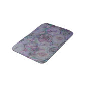 Tapis De Bain Aquarelle Rose de lavande (Angle)