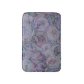 Tapis De Bain Aquarelle Rose de lavande (Devant (Vertical))