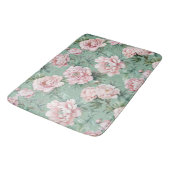 Tapis De Bain Aquarelle rose Peony (Angle)