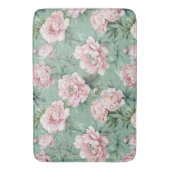 Tapis De Bain Aquarelle rose Peony (devant Vertical)