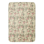 Tapis De Bain Aquarelle rose Roses Bureaux Motif (devant Vertical)