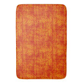 Tapis De Bain  Aquarelle rouge et orange brûlés Automne Abstrait (devant Vertical)