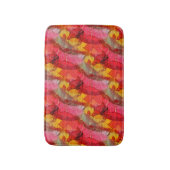 Tapis De Bain Aquarelle rouge jaune (Devant (Vertical))