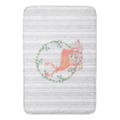 Tapis De Bain Aquarelle Russe Reindeer Boho (devant Vertical)