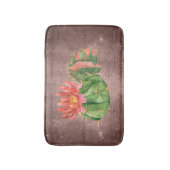 Tapis De Bain Aquarelle rustique Cactus Orange Flower (Devant (Vertical))