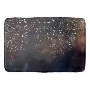 Tapis De Bain Aquarelle scintillante Terrain Rustique Glam moder