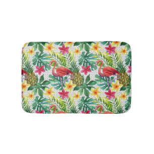 Tapis De Bain Aquarelle tropicale
