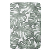 Tapis De Bain Aquarelle tropicale Oasis moderne Feuille Motif (devant Vertical)