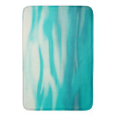 Tapis De Bain Aquarelle turquoise fluidique Wavy Peinture Abstra (devant Vertical)