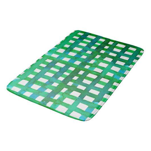 Tapis De Bain Aquarelle - vert (Angle)