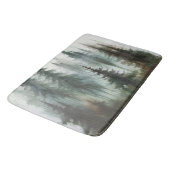 Tapis De Bain Aquarelles Arbres rustiques Wilderness (Angle)