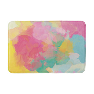 Tapis De Bain Aquarelles Pastel