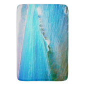 Tapis De Bain Aquarelles Vagues  (devant Vertical)