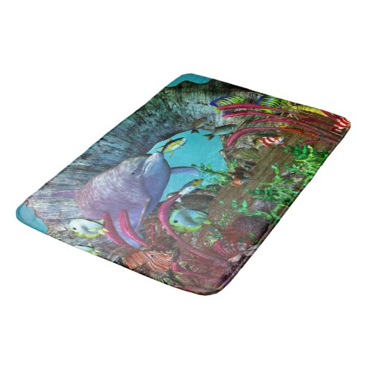 Tapis De Bain Aquarium 3D Dolphin Discovery 2 (Angle)
