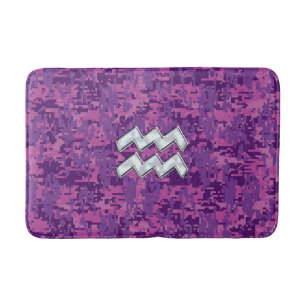 Tapis De Bain Aquarius Connexion à la caméra numérique rose fuch