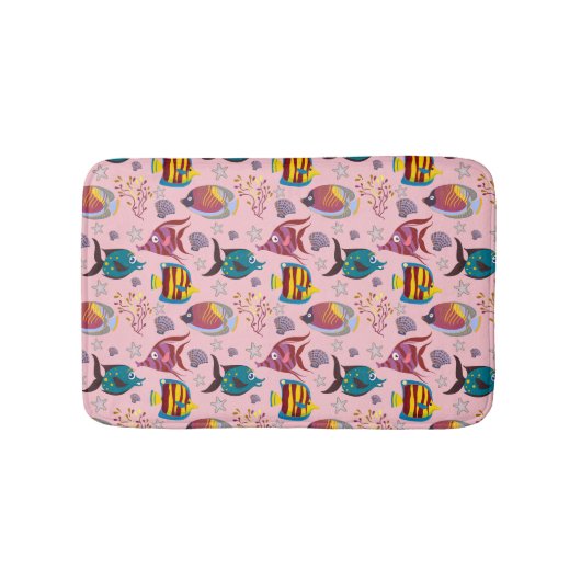 Tapis De Bain Aquatic animals | ocean underwlife 3 (Devant)