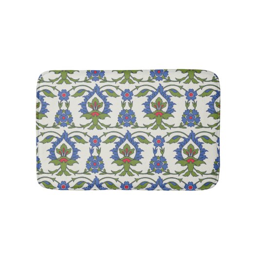 Tapis De Bain Arabe Traditionnel : Carrelage Iznik sans couture. (Devant)