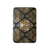 Tapis De Bain Arabes noirs et d'or (Devant (Vertical))