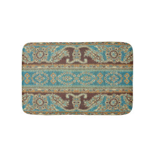 Tapis De Bain Arabesque Fabric Paisley Oriental Design