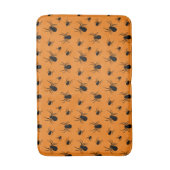 Tapis De Bain Araignées Halloween motif noir et orange (Devant (Vertical))