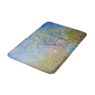 Tapis De Bain Arbre à poires en fleurs - Claude Monet