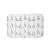 Tapis De Bain Arbre de Noël blanc (Devant)