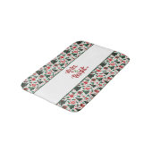 Tapis De Bain Arbre de Noël, cadeaux, sucre de canne (Angle)