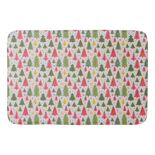 Tapis De Bain Arbre de Noël multicolore (Devant)