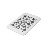 Tapis De Bain Arbre de Noël noir et blanc élégant (Angle)