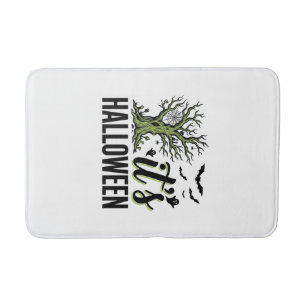 Tapis De Bain Arbre d'Halloween C'est Halloween Vintage Épouvant