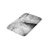 Tapis De Bain Arbre en noir et blanc (Angle)