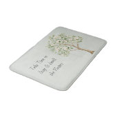 Tapis De Bain Arbre Fleurissant Vert Clair (Angle)