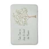Tapis De Bain Arbre Fleurissant Vert Clair (Devant (Vertical))