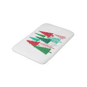Tapis De Bain arbres de Noël contemporains (Angle)
