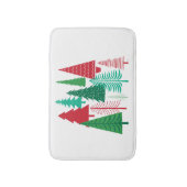 Tapis De Bain arbres de Noël contemporains (Devant (Vertical))