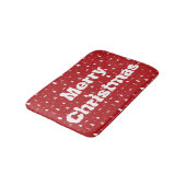 Tapis de bain Arbres de Noël et Flocons de Neige (Angle)