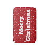 Tapis de bain Arbres de Noël et Flocons de Neige (Devant (Vertical))