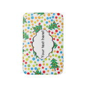 Tapis De Bain Arbres de Noël motif (Devant (Vertical))
