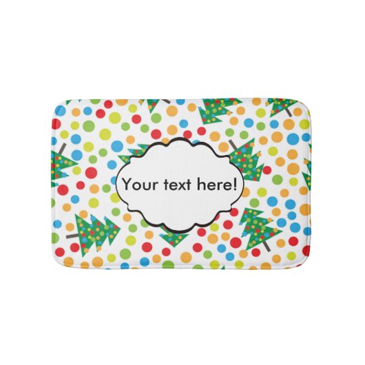 Tapis De Bain Arbres de Noël motif (Devant)