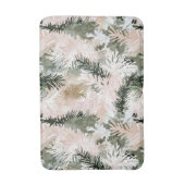 Tapis De Bain Arbres de Noël verts roses Abstraits (Devant (Vertical))