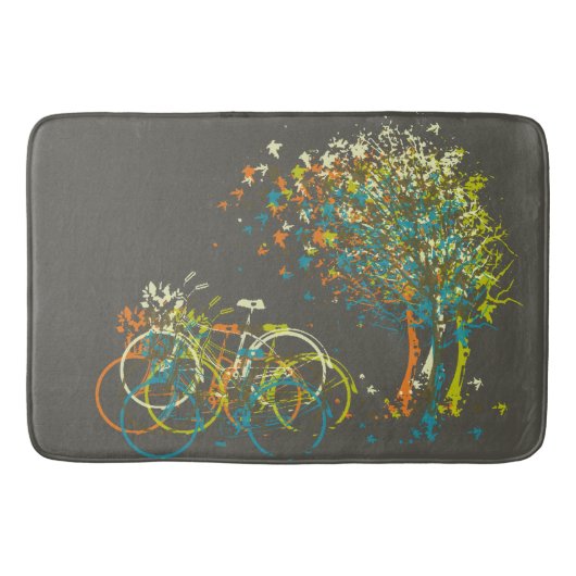 Tapis De Bain Arbres Feuille d'été (Devant)
