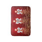Tapis De Bain Arbres scintillants de Noël Rouge Or Argent Nœud (Devant (Vertical))