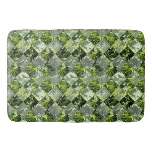 Tapis De Bain Arbres verts En Diamant Fenêtre, Bathmat