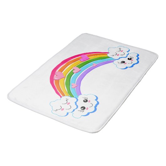 Tapis de bain arc-en-ciel (Angle)