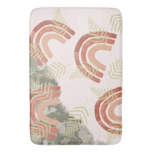 Tapis De Bain Arc-en-ciel Boho (devant Vertical)